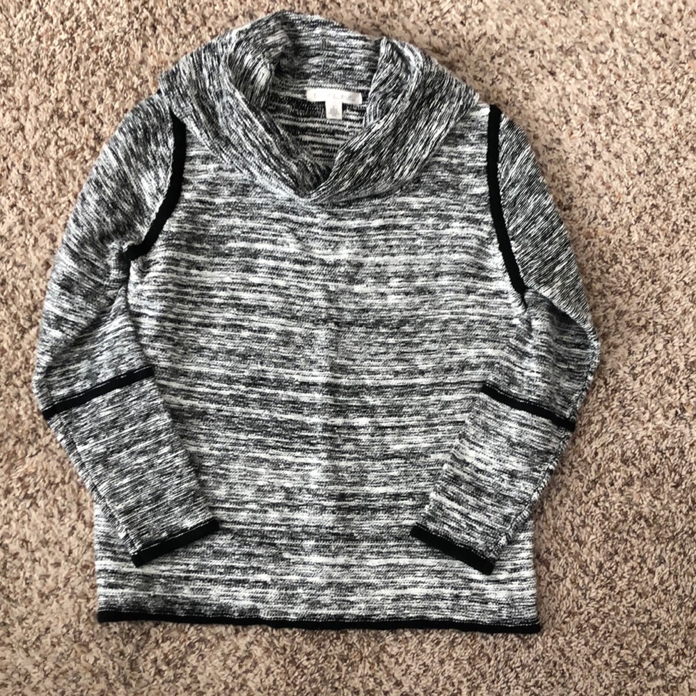 Black Cowl Neck Sweater